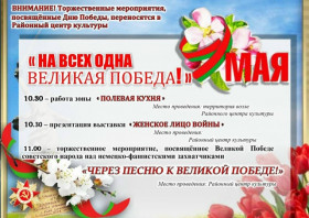 Программа торжественных мероприятий, посвященных Дню Победы